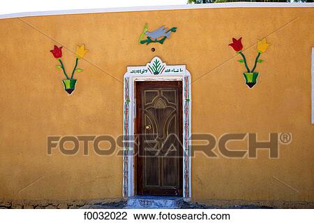 Egypt, Nuweiba, colored facade. View Large Photo Image Stock Image - Egypt, Nuweiba, colored facade.. Fotosearch