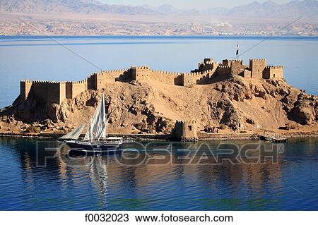 Egypt, Taba, Pharaoh's island. View Large Photo Image Stock Image - Egypt, Taba, Pharaoh's island.. Fotosearch