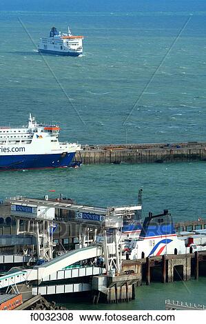 Stock Photo - England, Kent, port of Dover.. Fotosearch