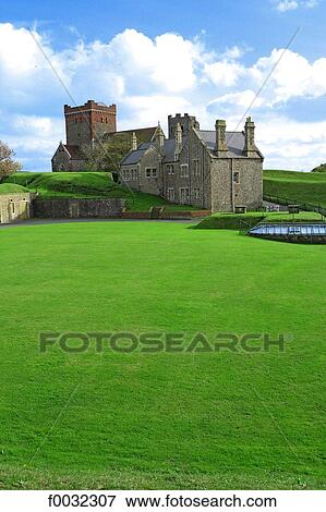 England, Saint Mary de Castro church and roman lighthouse of Dover castle. View Large Photo Image Stock Photo - England, Saint Mary de Castro church and roman lighthouse of Dover castle.. Fotosearch