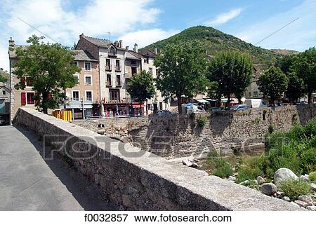 France, Auvergne, bridge of Montvert View Large Photo Image Stock Photo - France, Auvergne, bridge of Montvert. Fotosearch