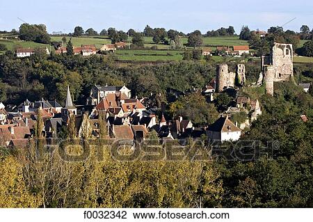 France, Auvergne, Herisson View Large Photo Image Stock Image - France, Auvergne, Herisson. Fotosearch