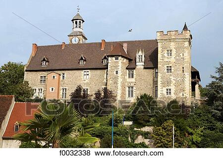 France, Auvergne, Montlucon, castle View Large Photo Image Stock Photo - France, Auvergne, Montlucon, castle. Fotosearch
