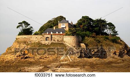 France, Brittany, Saint Coulomb, fort of Du Guesclin View Large Photo Image Stock Image - France, Brittany, Saint Coulomb, fort of Du Guesclin. Fotosearch