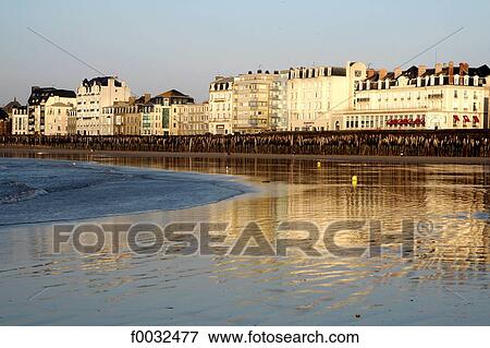 France, Brittany, Saint Malo, beach View Large Photo Image Stock Photo - France, Brittany, Saint Malo, beach. Fotosearch