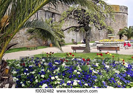 France, Brittany, Saint Malo, garden of the moat View Large Photo Image Stock Image - France, Brittany, Saint Malo, garden of the moat. Fotosearch
