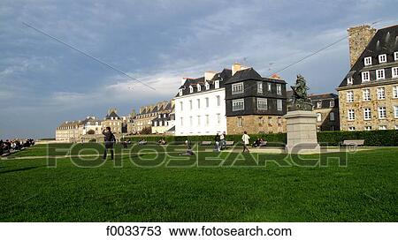 France, Brittany, Saint Malo, garden View Large Photo Image Stock Image - France, Brittany, Saint Malo, garden. Fotosearch