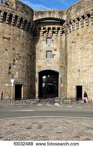 France, Brittany, Saint Malo, great door View Large Photo Image Stock Photo - France, Brittany, Saint Malo, great door. Fotosearch