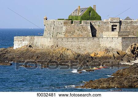 France, Brittany, Saint Malo, national fort View Large Photo Image Stock Image - France, Brittany, Saint Malo, national fort. Fotosearch