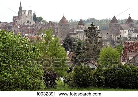France, Burgundy, Semur en Auxois View Large Photo Image Stock Image - France, Burgundy, Semur en Auxois. Fotosearch