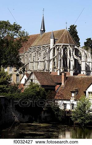 France, Centre, Chartres, Saint Andre collegial View Large Photo Image Stock Photo - France, Centre, Chartres, Saint Andre collegial. Fotosearch