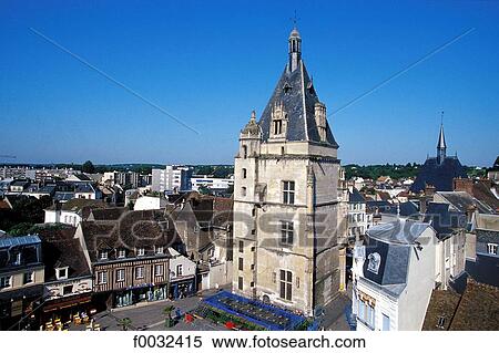 Stock Photography - France, Centre, Dreux, belfry. Fotosearch