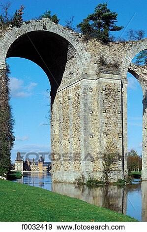 France, Centre, Maintenon, Aqueduct View Large Photo Image Stock Photo - France, Centre, Maintenon, Aqueduct. Fotosearch