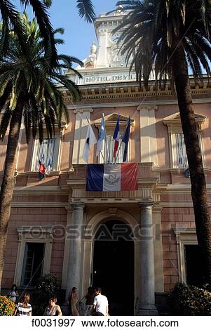 France, Corsica, Ajaccio, city hall. View Large Photo Image Stock Photo - France, Corsica, Ajaccio, city hall.. Fotosearch