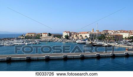 Stock Photograph - France, Corsica, Ajaccio, harbour. Fotosearch