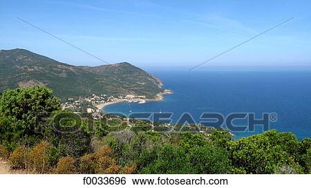 Stock Photograph - France, Corsica, bay of Galeria. Fotosearch