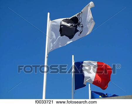 France, Corsica, Bonifacio, corsican and french flags View Large Photo Image Stock Image - France, Corsica, Bonifacio, corsican and french flags. Fotosearch