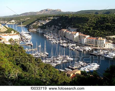 France, Corsica, Bonifacio, the port View Large Photo Image Stock Photo - France, Corsica, Bonifacio, the port. Fotosearch