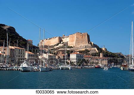 France, Corsica, Bonifacio, the port View Large Photo Image Stock Photography - France, Corsica, Bonifacio, the port. Fotosearch