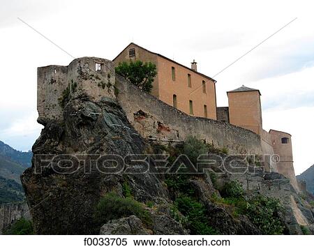 France, Corsica, Corte, the citadel View Large Photo Image Stock Photography - France, Corsica, Corte, the citadel. Fotosearch