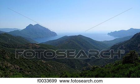 France, Corsica, gulf of Porto, Girolata View Large Photo Image Stock Photo - France, Corsica, gulf of Porto, Girolata. Fotosearch