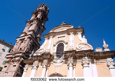 France, Corsica, La Porta, church View Large Photo Image Stock Image - France, Corsica, La Porta, church. Fotosearch