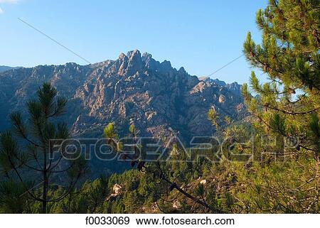 France, Corsica, needles of Bavella View Large Photo Image Stock Photo - France, Corsica, needles of Bavella. Fotosearch