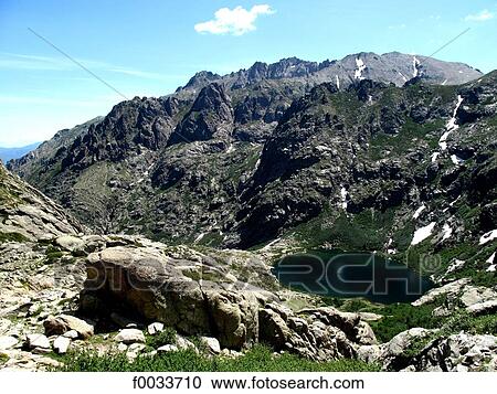 France, Corsica, Restonica valley, lake of Melo View Large Photo Image Stock Image - France, Corsica, Restonica valley, lake of Melo. Fotosearch