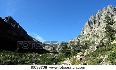 France, Corsica, Restonica valley View Large Photo Image Stock Photo - France, Corsica, Restonica valley. Fotosearch