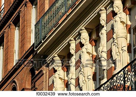 France, Languedoc, Toulouse, facade View Large Photo Image Stock Photo - France, Languedoc, Toulouse, facade. Fotosearch