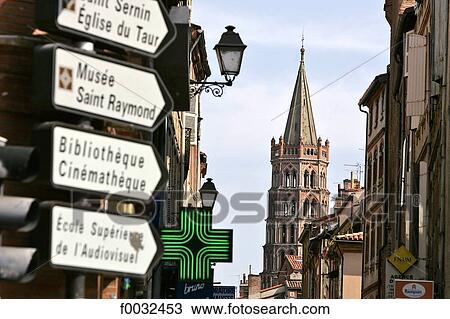 France, Languedoc, Toulouse, Saint Sernin basilica View Large Photo Image Stock Image - France, Languedoc, Toulouse, Saint Sernin basilica. Fotosearch