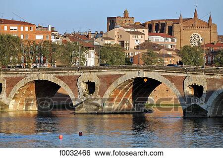 France, Languedoc, Toulousepont Neuf and church Notre Dame de la Dalbade View Large Photo Image Stock Photograph - France, Languedoc, Toulousepont Neuf and church Notre Dame de la Dalbade. Fotosearch