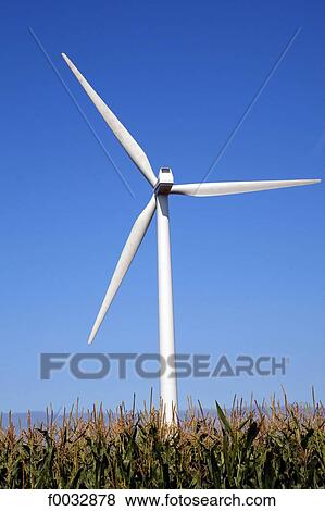 Stock Photo - France, Normandy, Fecamp, wind machine. Fotosearch