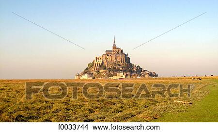 France, Normandy, Mont Saint Michel View Large Photo Image Picture - France, Normandy, Mont Saint Michel. Fotosearch