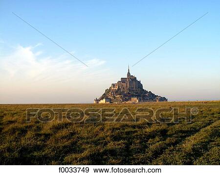 France, Normandy, Mont Saint Michel View Large Photo Image Stock Photo - France, Normandy, Mont Saint Michel. Fotosearch