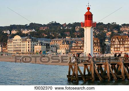 France, Normandy, Trouville sur Mer, lighthouse View Large Photo Image Stock Image - France, Normandy, Trouville sur Mer, lighthouse. Fotosearch