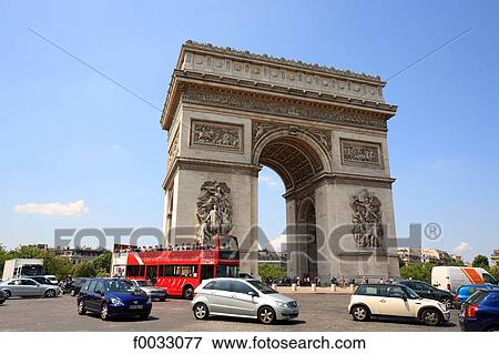 Stock Photo - France, Paris, Arch of Triumph. Fotosearch