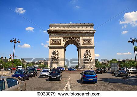 France, Paris, Arch of Triumph View Large Photo Image Stock Photo - France, Paris, Arch of Triumph. Fotosearch