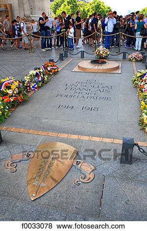 France, Paris, Arch of Triumph, Tomb of the Unknown Soldier View Large Photo Image Stock Photo - France, Paris, Arch of Triumph, Tomb of the Unknown Soldier. Fotosearch