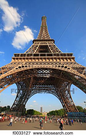 Stock Photo - France, Paris, Eiffel tower. Fotosearch