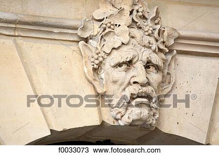 France, Paris, place Vendome, detail of a sculpted face View Large Photo Image Stock Image - France, Paris, place Vendome, detail of a sculpted face. Fotosearch