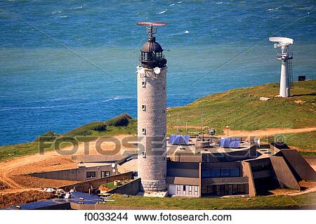 Picture - France, Pas-de-Calais, Cap Gris-Nez, semaphore. Fotosearch