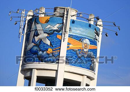 France, Pas-de-Calais, opal coast, Bleriot Plage, water tower View Large Photo Image Stock Image - France, Pas-de-Calais, opal coast, Bleriot Plage, water tower. Fotosearch