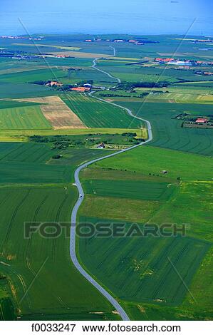 Stock Photo - France, Pas-de-Calais, road to the sea. Fotosearch