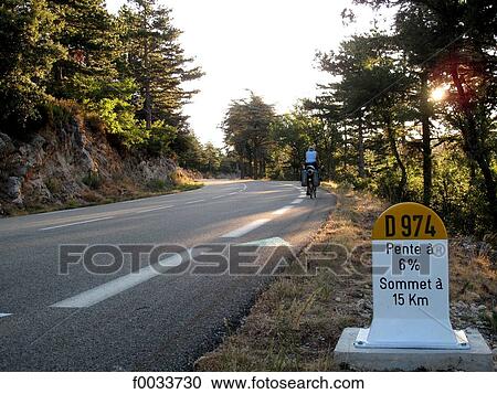 Stock Image - France, Provence, ascent of the mont Ventoux. Fotosearch