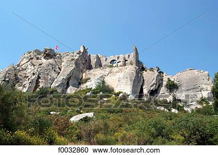 France, Provence, les Baux-de-Provence View Large Photo Image Stock Image - France, Provence, les Baux-de-Provence. Fotosearch