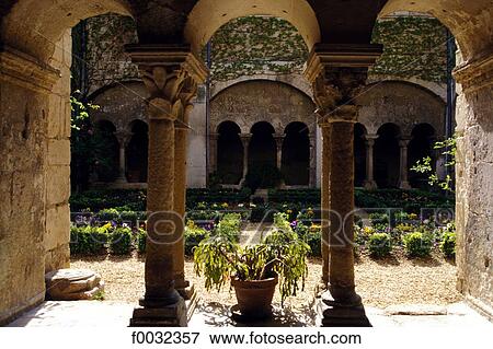 France, Provence, Saint Remy de Provence, cloister View Large Photo Image Stock Photo - France, Provence, Saint Remy de Provence, cloister. Fotosearch