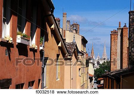 France, Rhone Alpes, Lyon View Large Photo Image Stock Photo - France, Rhone Alpes, Lyon. Fotosearch