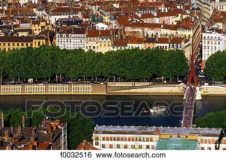 France, Rhone Alpes, Lyon View Large Photo Image Stock Photograph - France, Rhone Alpes, Lyon. Fotosearch