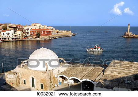 Greece, Crete, Chania, mosque View Large Photo Image Stock Image - Greece, Crete, Chania, mosque. Fotosearch